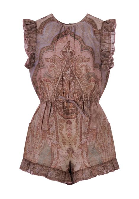 Tutina con stampa ZIMMERMANN KIDS | 5919YRS261TAPESTRY SAND MULTI